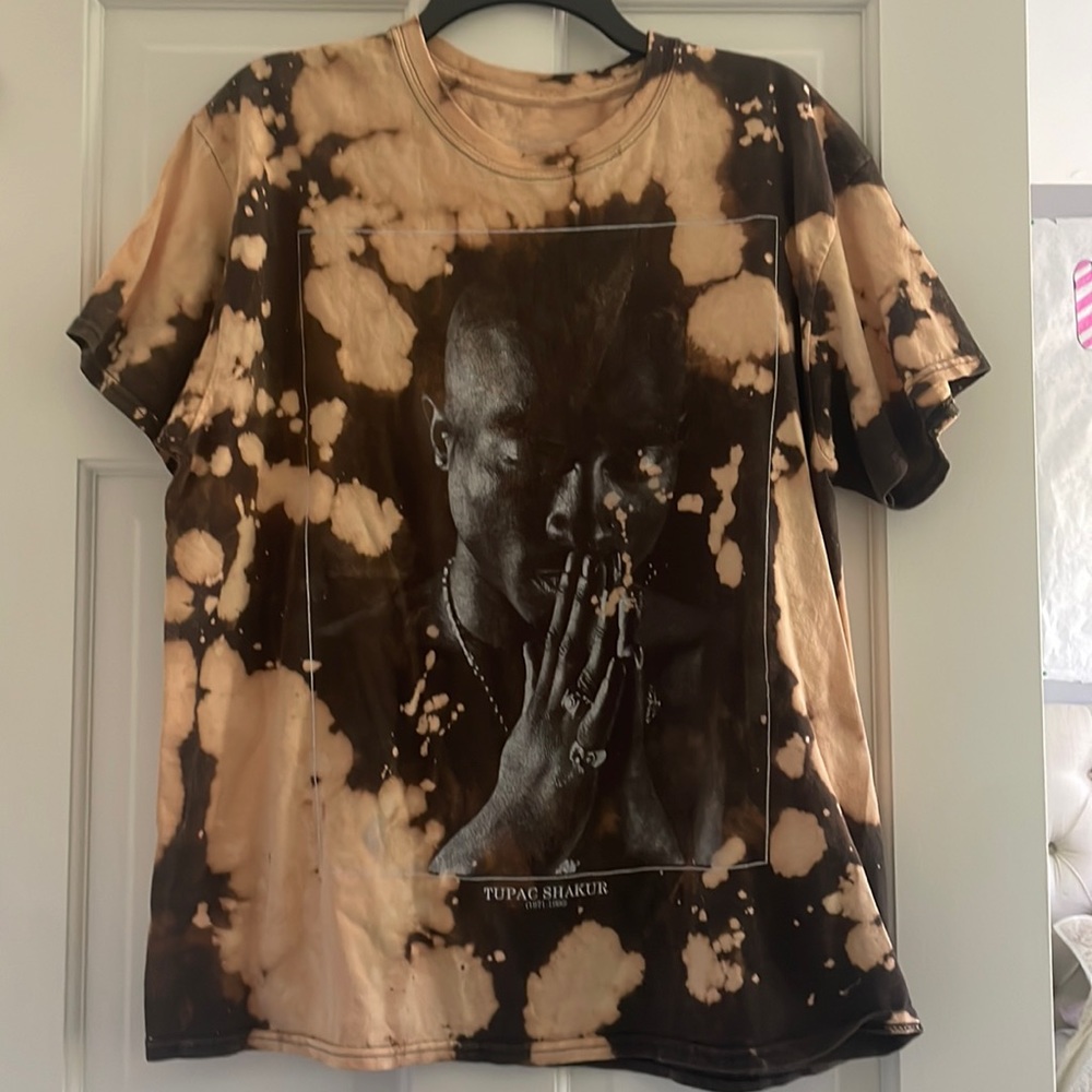 Tupac Shakur Reverse Tie-Dye Shirt